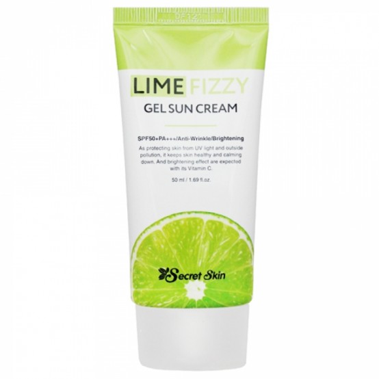 Солнцезащитный крем для лица с экстрактом лайма Secret Skin Lime Fizzy Gel Sun Cream SPF50+/PA+++
