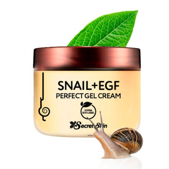 Гель-крем для лица с муцином улитки и EGF Secret Skin Snail+EGF Perfect Gel Cream