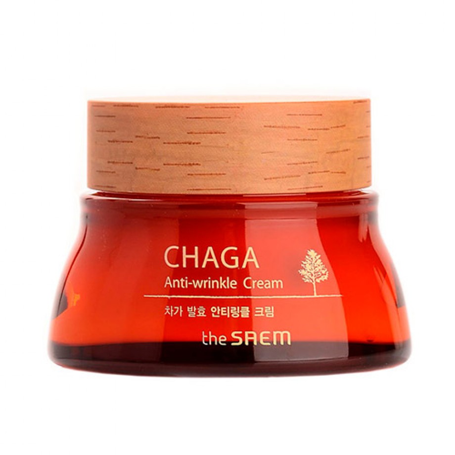 Омолаживающий крем с ферментированным экстрактом чаги The Saem Chaga Anti-Wrinkle Cream