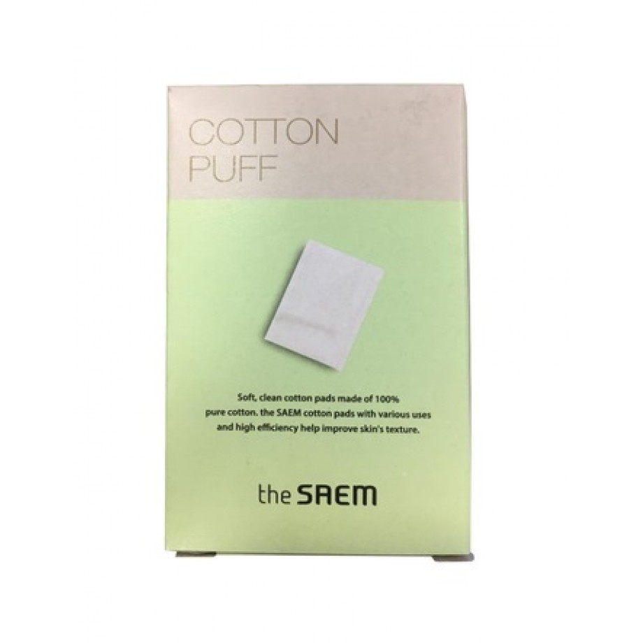 Косметические спонжи из хлопка The Saem Cotton Puff - 20 шт
