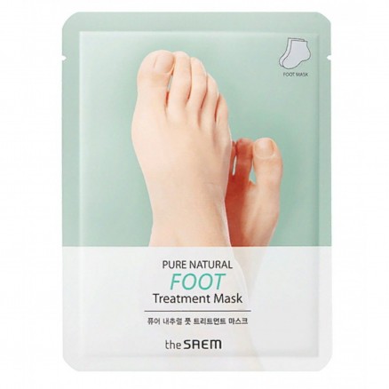 Питательная маска для ног The Saem Pure Natural Foot Treatment Mask