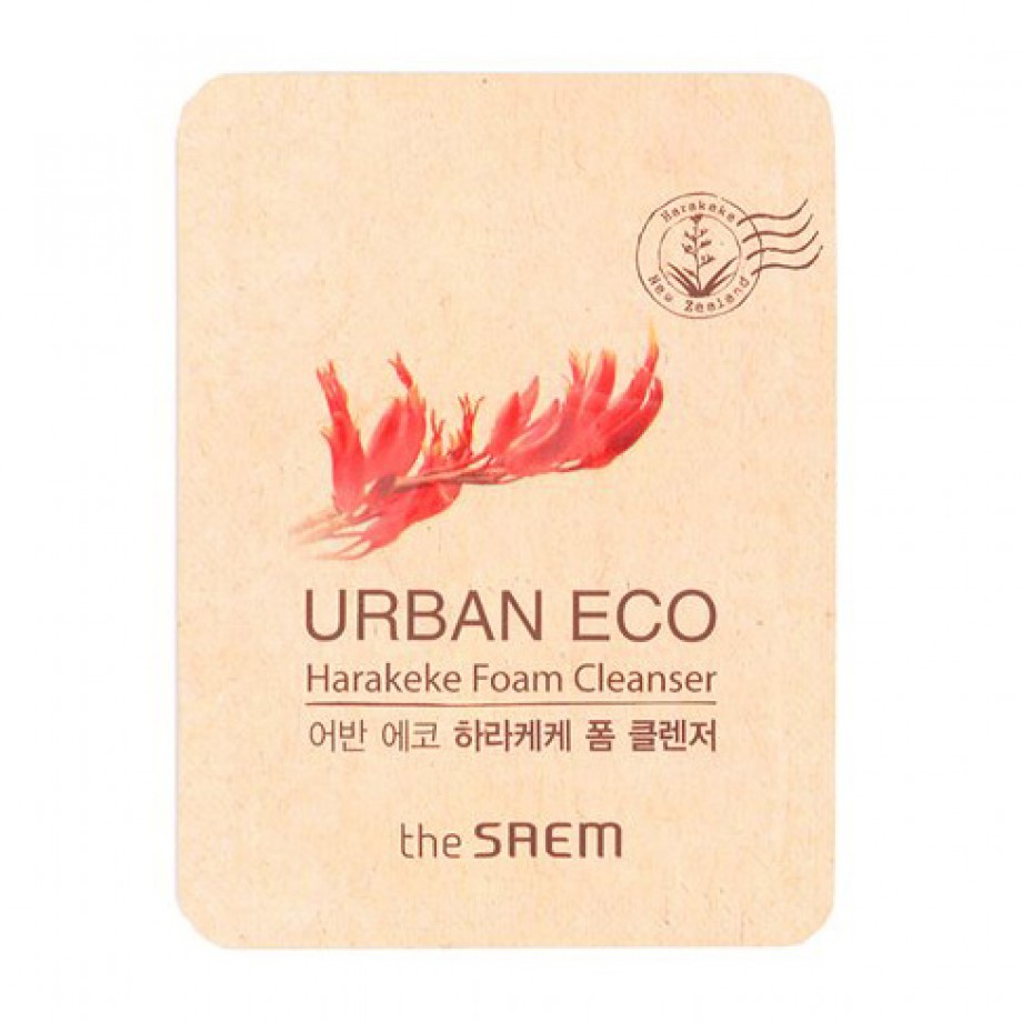 ПРОБНИК Увлажняющая пенка с экстрактом новозеландского льна The Saem Urban Eco Harakeke Foam Cleanser