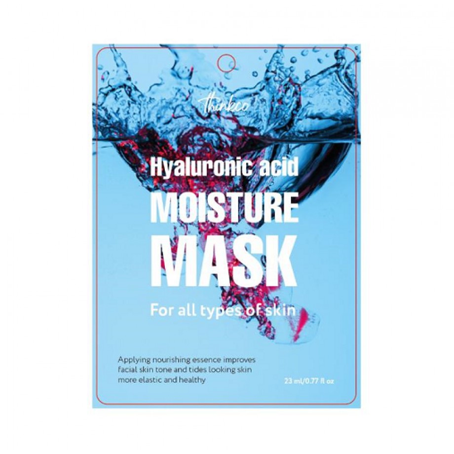 Тканевая маска для лица с гиалуроновой кислотой Thinkco Hyaluronic Acid Moisture Mask