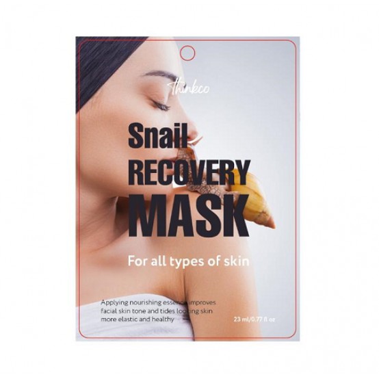 Маска-салфетка для лица с экстрактом муцина улитки Thinkco Snail Recovery Mask