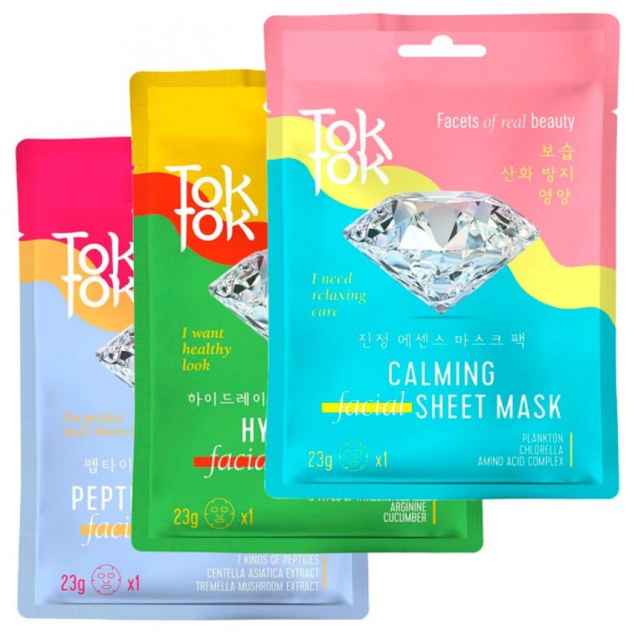 Маска-салфетка для лица TokTok Facial Sheet Mask