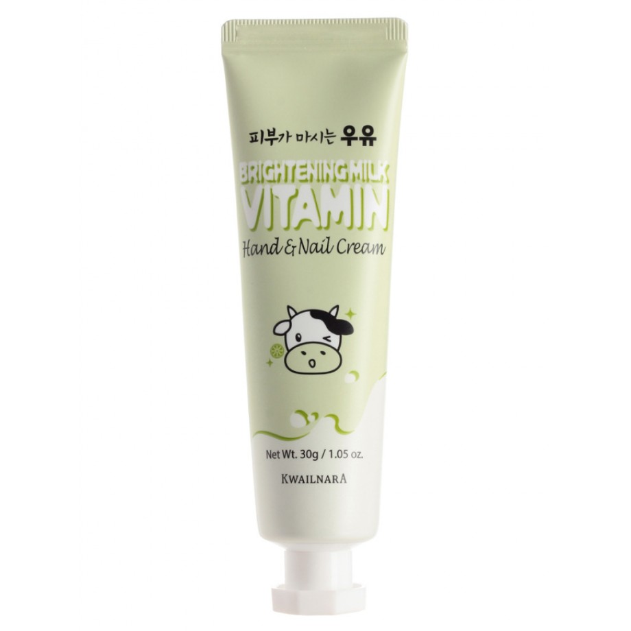 Крем для рук витаминный Welcos Around Me Kwailnara Brightening Milk Vitamin Hand & Nail Cream