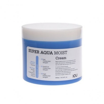 Увлажняющий крем для лица с экстрактом морского винограда Welcos IOU Super Aqua Moist Cream