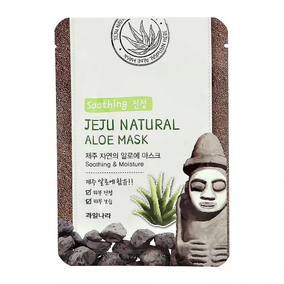 Увлажняющая маска с экстрактом алоэ вера Welcos Jeju Nature's Aloe Mask