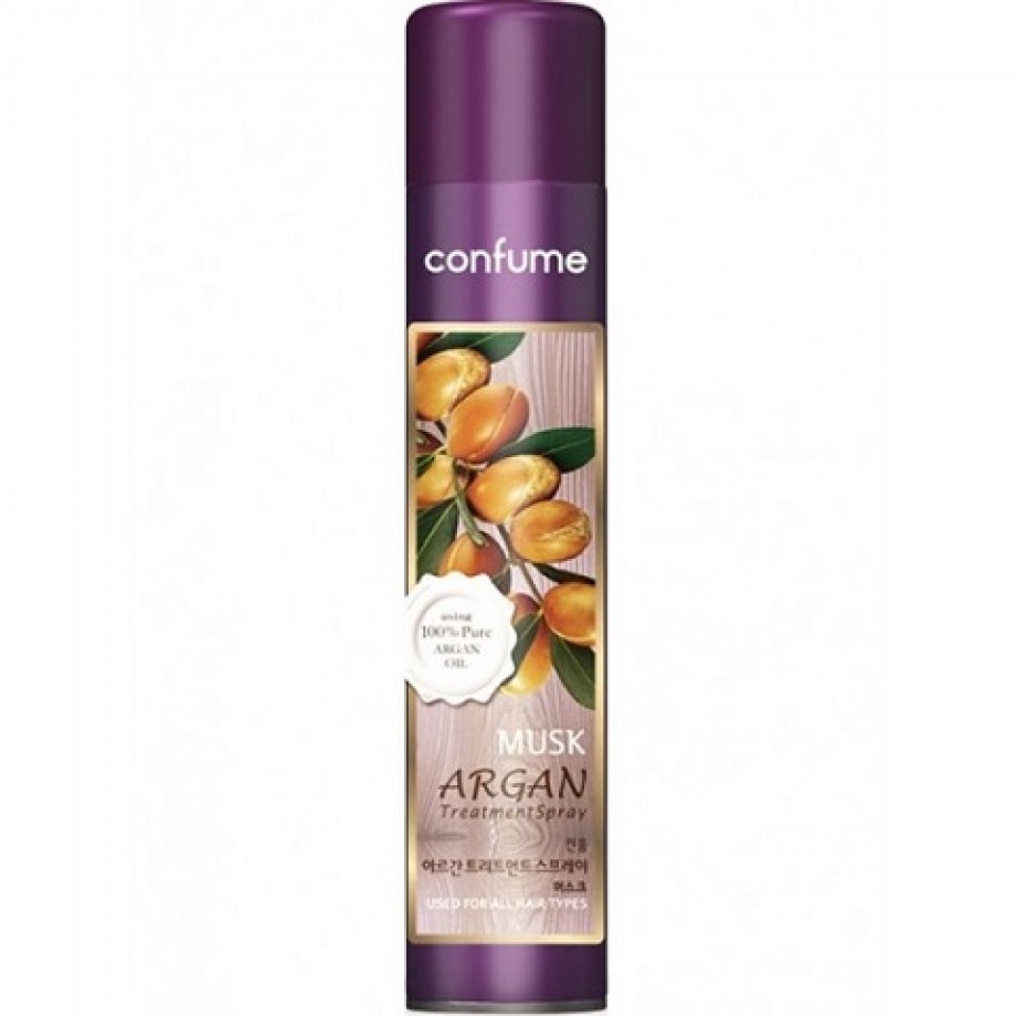 Лак для волос с маслом арганы мускусом Welcos Confume Argan Treatment Spray Musk