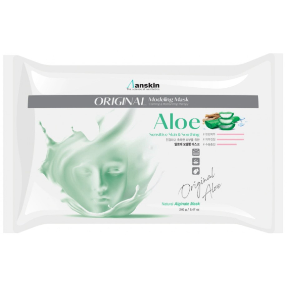 Альгинатная маска с алоэ Anskin Modeling Mask Aloe - пакет 240 гр