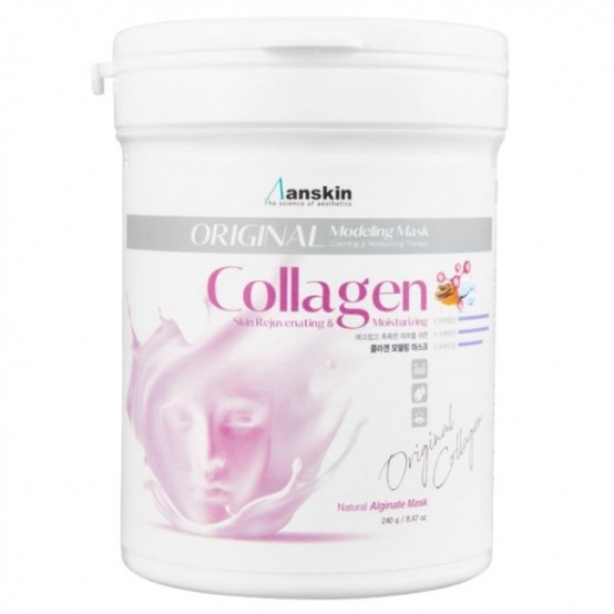 Альгинатная маска с коллагеном Anskin Modeling Mask Collagen - банка 240 гр