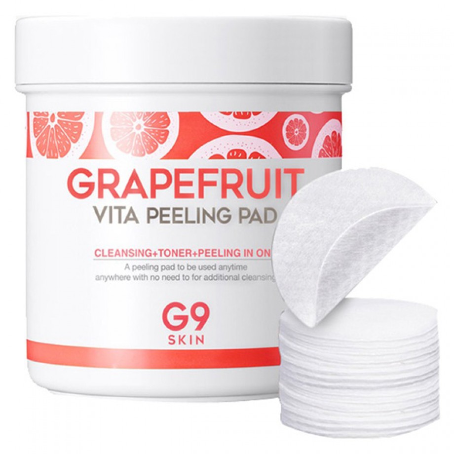 Очищающие пилинг-пэды с экстрактом грейпфрута G9 Skin Grapefruit Vita Peeling Pad