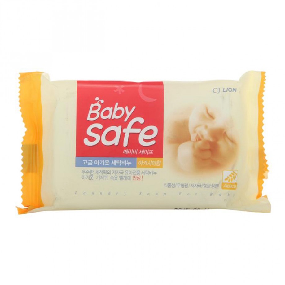 Хозяйственное мыло для стирки детских вещей с ароматом акации CJ Lion Baby Safe Acacia