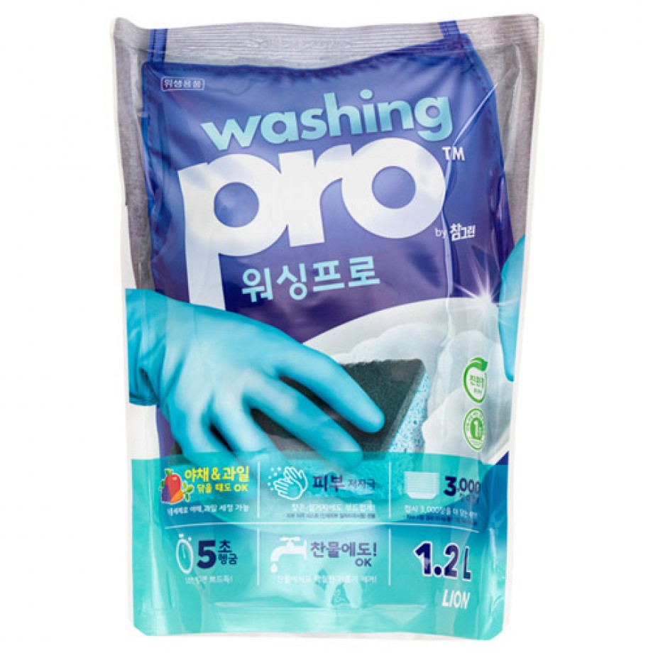 Средство для мытья посуды CJ Lion Washing Pro - 1200 мл