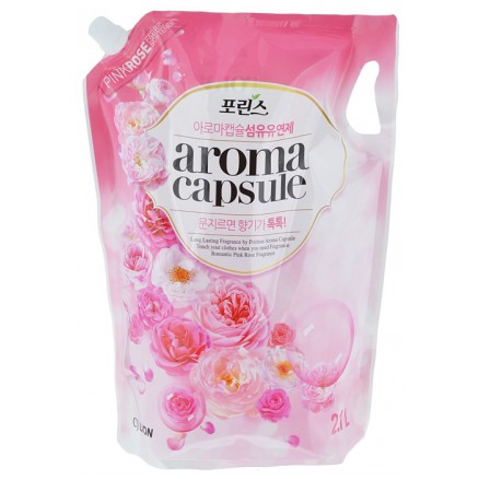 Кондиционер для белья с ароматом розы CJ Lion Aroma Capsule Pink Rose Softener - 2100 мл