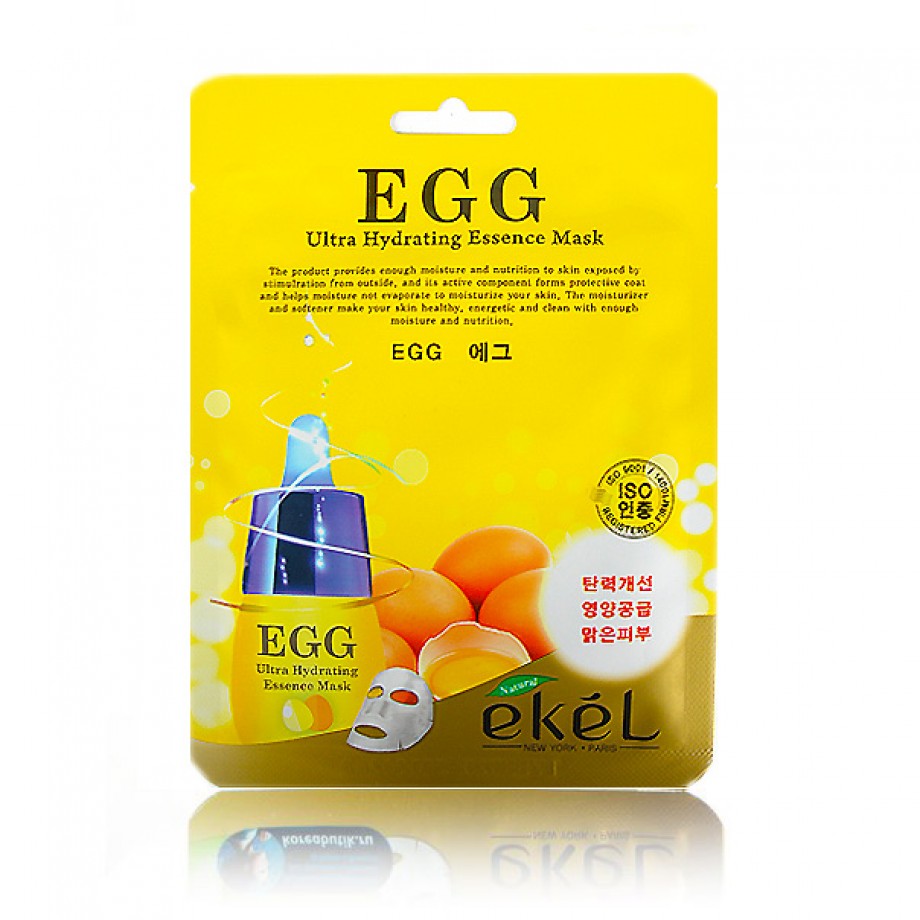 Маска-салфетка для лица яичная Ekel Egg Ultra Hydrating Essence Mask
