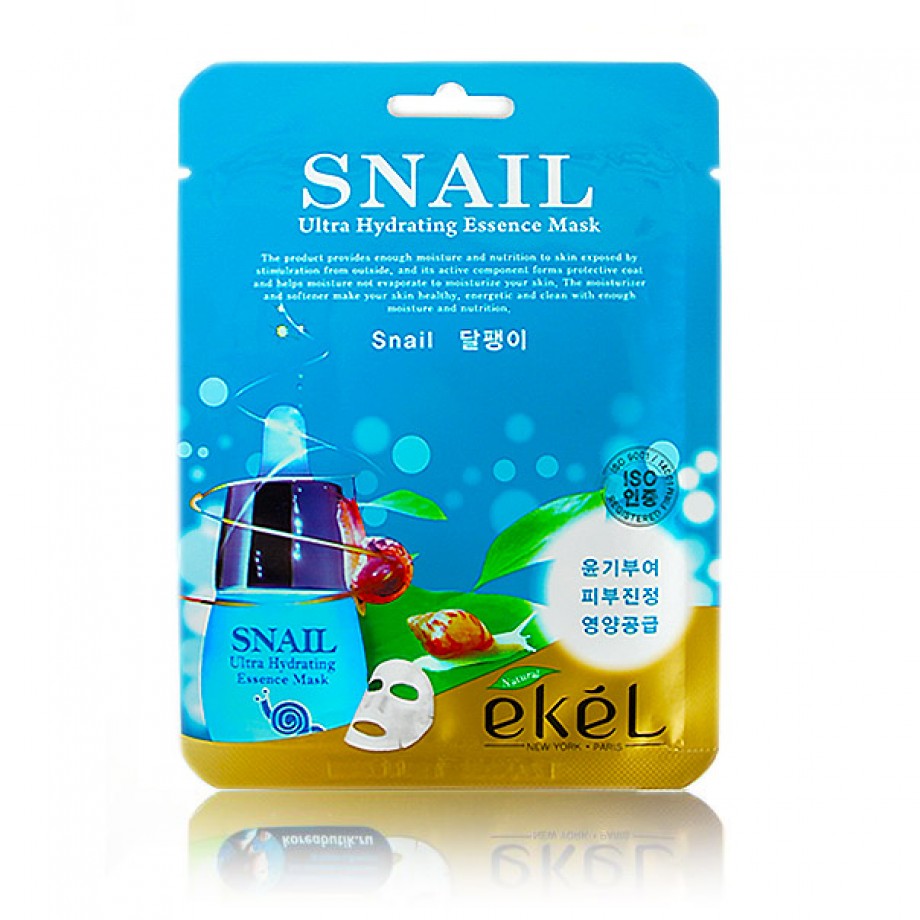 Маска-салфетка для лица с фильтратом улитки Ekel Snail Ultra Hydrating Essence Mask