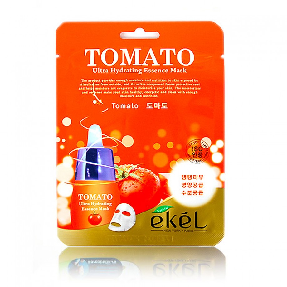 Маска-салфетка для лица с томатом Ekel Tomato Ultra Hydrating Essence Mask