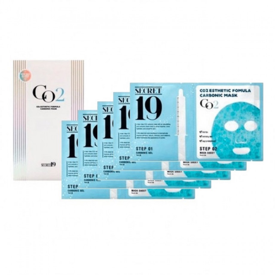 Набор для 5 процедур карбокситерапии Esthetic House Secret19 CO2 Esthetic Formula Carbonic Mask