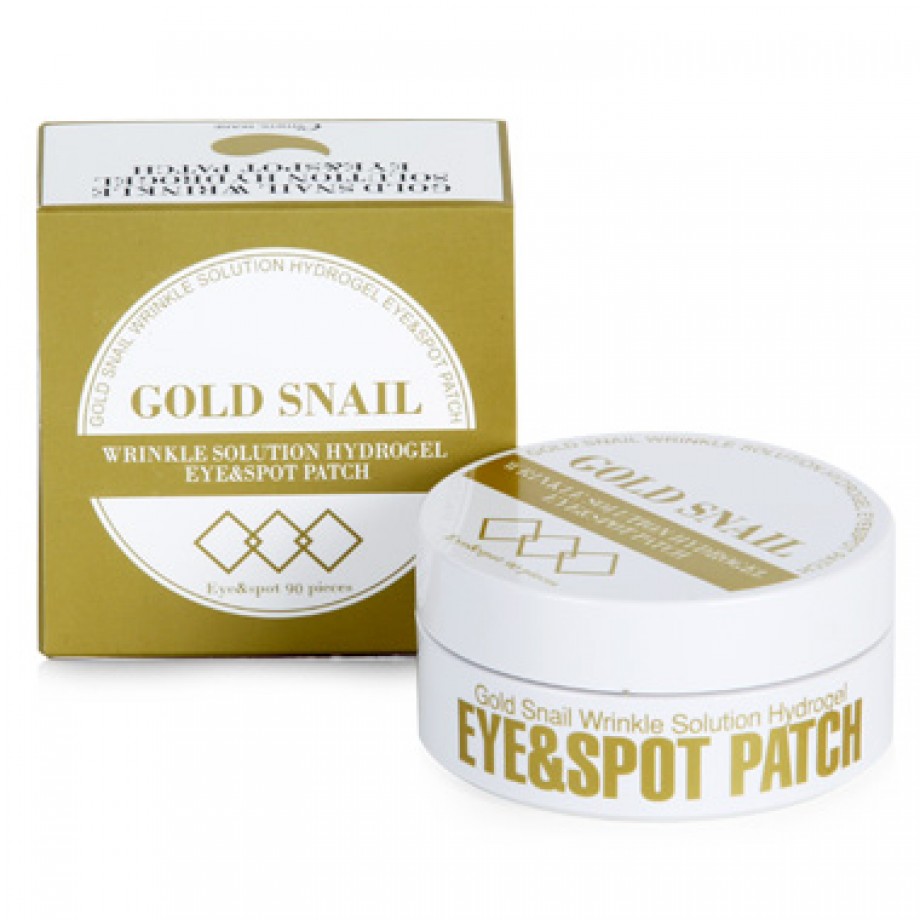 Локальная маска-патч для глаз Esthetic House Gold Snail Wrinkle Solution Hydrogel Eye & Spot Patch