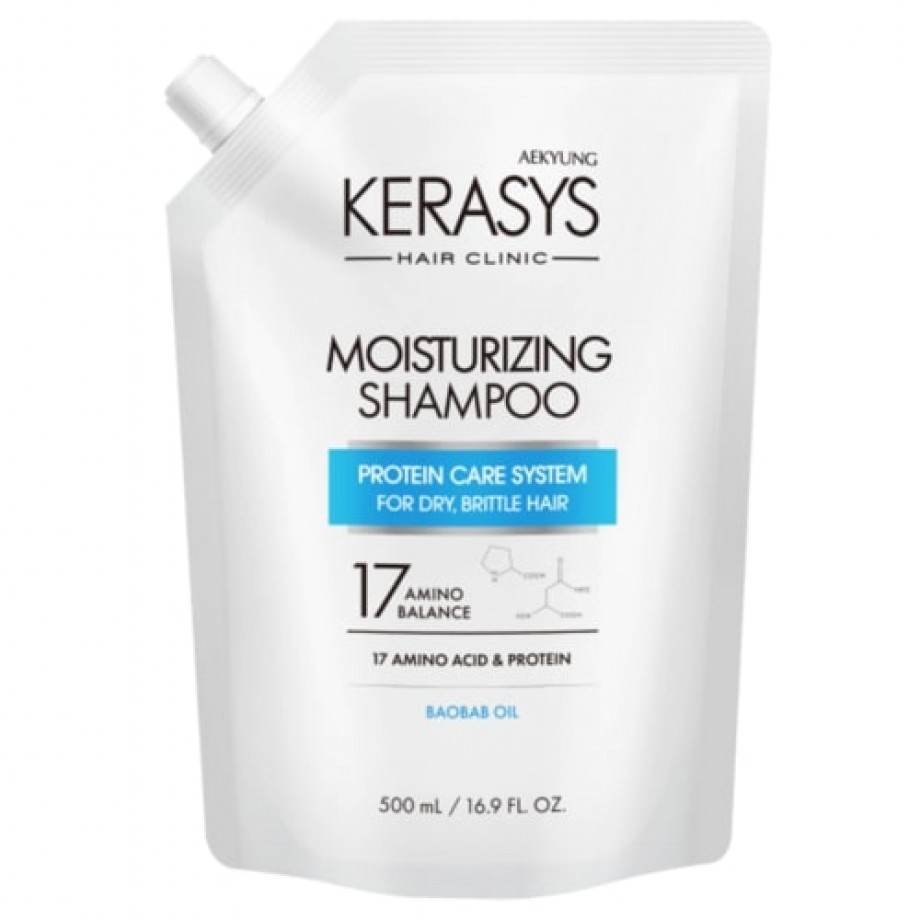 Увлажняющий шампунь для волос Kerasys Hair Clinic Moisturizing Shampoo - 500 мл
