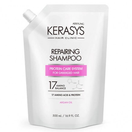 Восстанавливающий шампунь для волос Kerasys Hair Clinic Repairing Shampoo - 500 мл