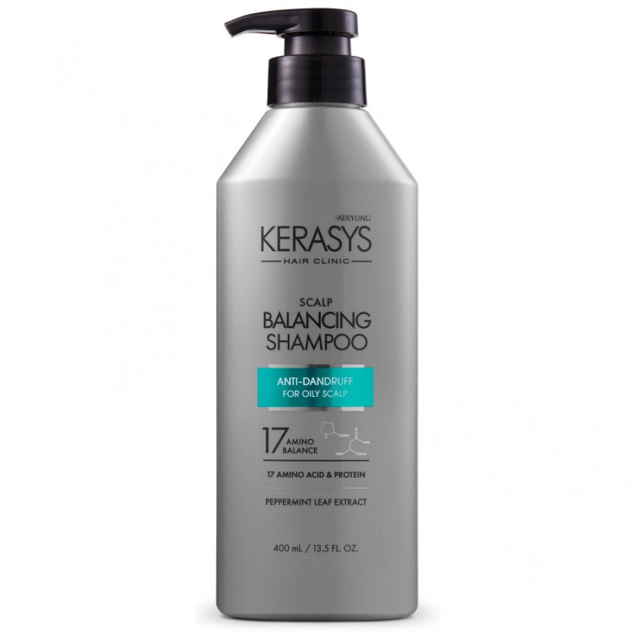 Шампунь против перхоти для жирной кожи Kerasys Hair Clinic Scalp Balancing Shampoo - 400 мл