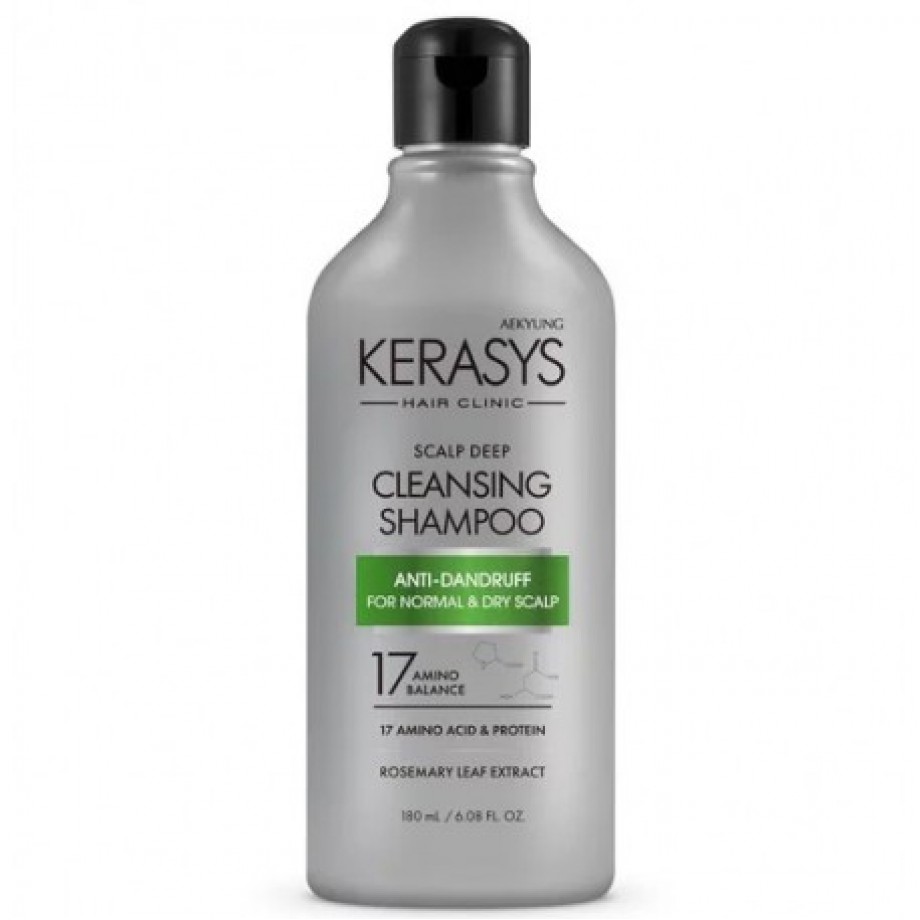 Шампунь против перхоти для сухой кожи Kerasys Hair Clinic Scalp Deep Cleansing Shampoo - 180 мл