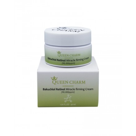 Укрепляющий крем для лица с бакучиолом и ретинолом 9% Queen Charm Bakuchiol Retinol Miracle Firming Cream