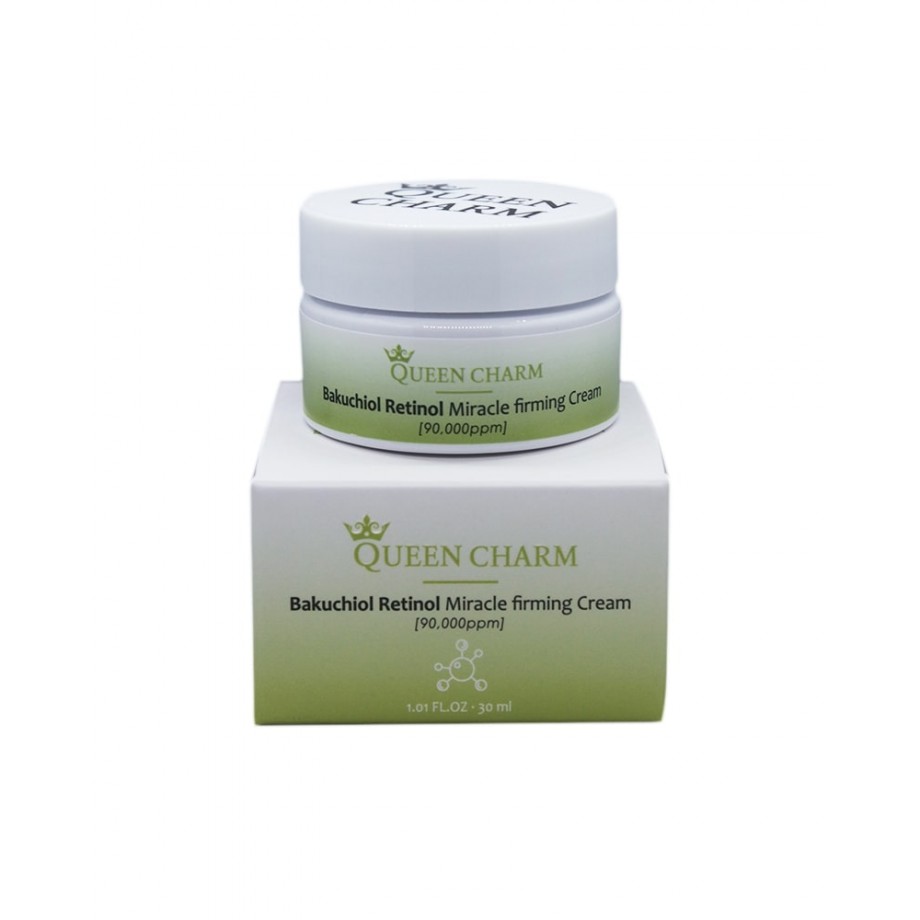 Укрепляющий крем для лица с бакучиолом и ретинолом 9% Queen Charm Bakuchiol Retinol Miracle Firming Cream