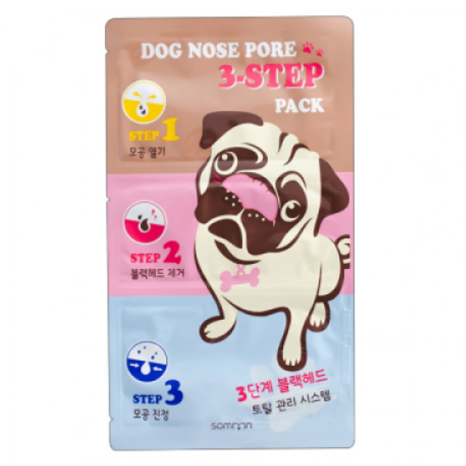 Набор для очистки пор Soomon Dog Nose Pore 3-Step Pack