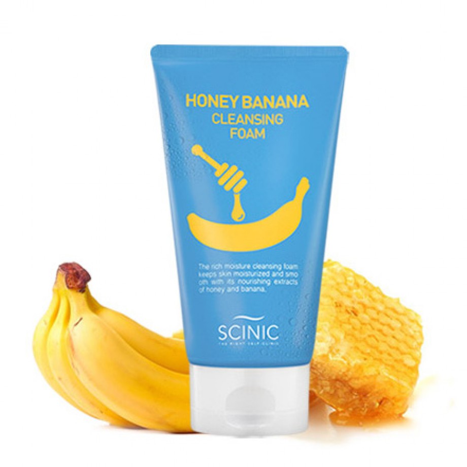 Пенка для умывания питательная с бананом и медом Scinic Honey Banana Cleansing Foam