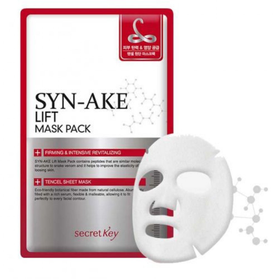 Тканевая маска-лифтинг с пептидами змеиного яда Secret Key Syn-Ake Lift Mask Pack