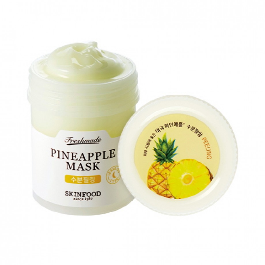 Мягкая ночная маска-пилинг с экстрактом ананаса SkinFood Freshmade Pineapple Mask