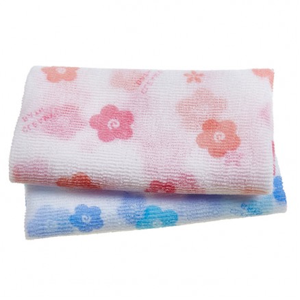 Мочалка для душа Sungbo Cleamy Clean & Beauty White Pattern Shower Towel