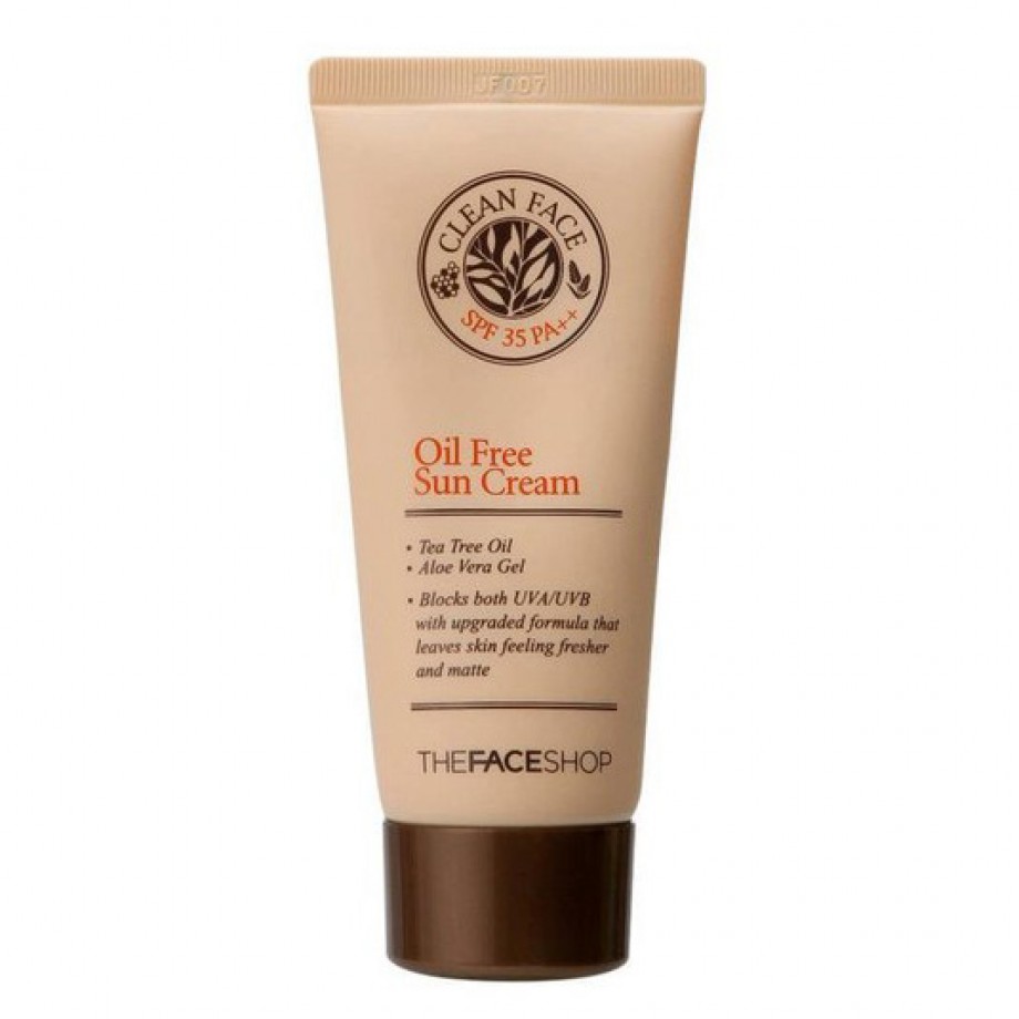 Солнцезащитный крем для проблемной и жирной кожи The Face Shop Oil Free Sun Cream SPF35 PA++