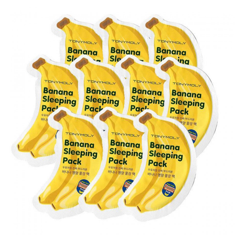 ПРОБНИК Ночная восстанавливающая банановая маска Tony Moly Magic Food Banana Sleeping Pack