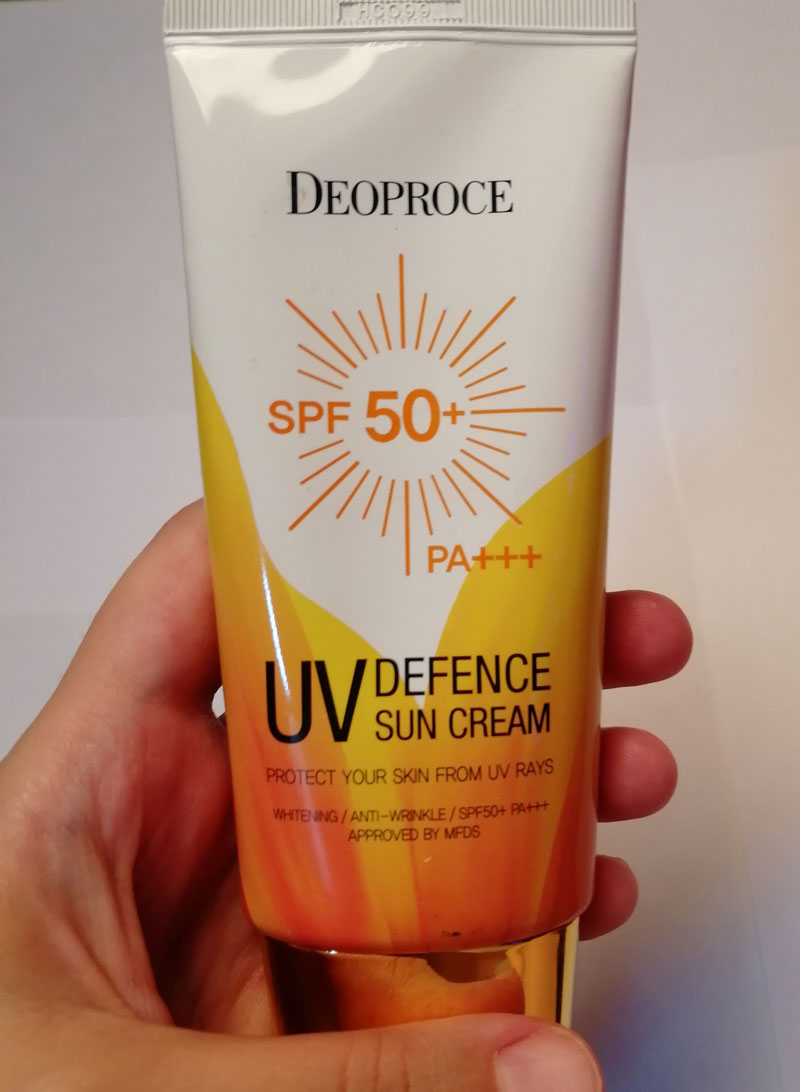 Обзор: Солнцезащитный крем для лица и тела Deoproce UV Defence Sun Protector SPF50+/PA+++